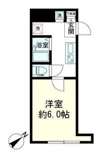 大森山王濱栖鳳【1階】の間取り