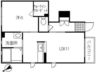 ガーベラ南新町【1階】の間取り
