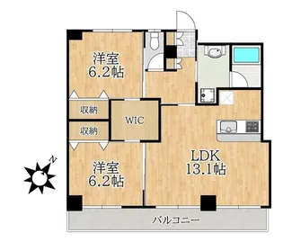 ライヴス行徳【2階】の間取り
