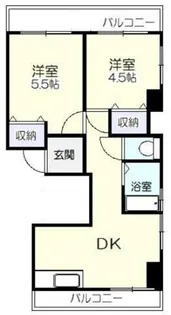 川光マンション【5階】の間取り