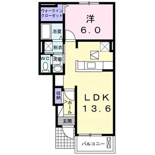 ビバ ラ ヴィーダ【1階】の間取り
