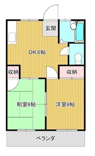 レピュートホソノII【2階】の間取り