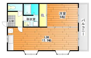 松尾マンション【1階】の間取り