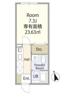 クレスト東村山【2階】の間取り