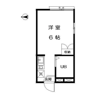 東京都小平市花小金井7【アパート】の間取り
