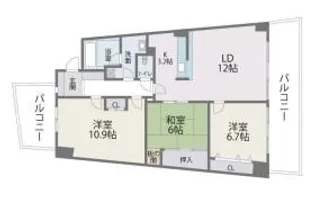 アイランドシティ・インフィニガーデンノース棟【13階】の間取り