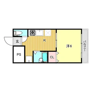 兵庫県西宮市東鳴尾町1【マンション】の間取り