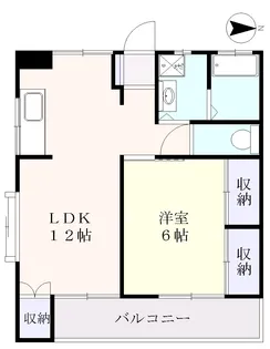 シティハイツあさか【1階】の間取り