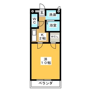 ラフィネ多度【2階】の間取り