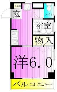 ヴィラ綾瀬【1階】の間取り