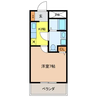 メゾン・サンカレッジ【2階】の間取り