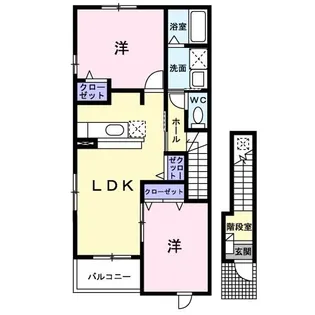 ラフィネA【2階】の間取り