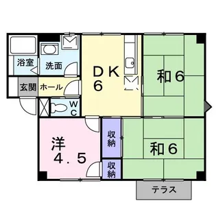 フォンテーヌシャトレI【1階】の間取り