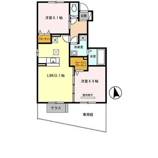 グランシャリオ【1階】の間取り