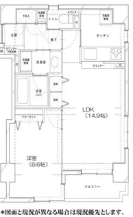 東京都中央区築地7【マンション】の間取り