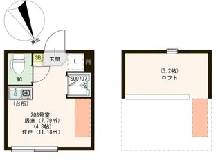 ヴェローナ平井【2階】の間取り