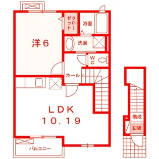 ポロニア 参番館【2階】の間取り