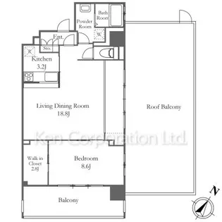 リーラ横浜川和町【6階】の間取り
