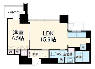 グランドミッドタワーズ大宮【15階】の間取り