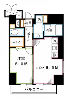 ドルチェドミール【4階】の間取り