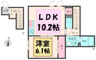 埼玉県吉川市中央1【アパート】の間取り