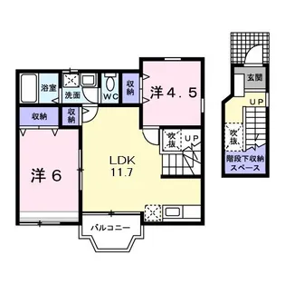 グリーンヴィラージュB【2階】の間取り