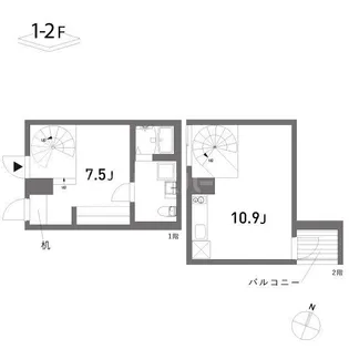 COLLAGE HOUSE【1階】の間取り