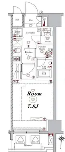 メイクスデザイン早稲田【7階】の間取り