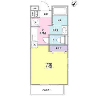 カーサ・フォンタナ【3階】の間取り