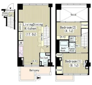 ROKA TERRAZZA【5階】の間取り