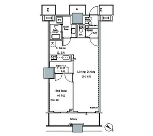 THE TOKYO TOWERS MIDTOWER【21階】の間取り