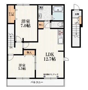 Court Villa 上ノ原II【2階】の間取り