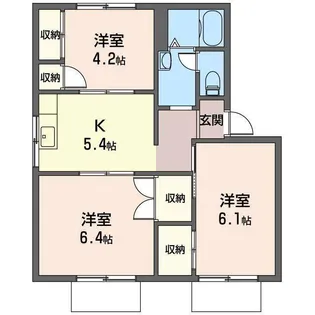 コーポリバティー【1階】の間取り