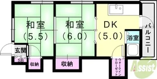 ビレッタ神戸【1階】の間取り