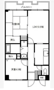 サンライズあざみ野【4階】の間取り