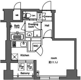 ブリーズヴェール東山【4階】の間取り