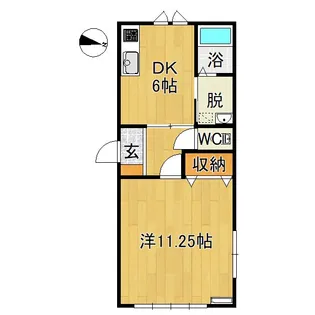 カーラント・パレス【1階】の間取り