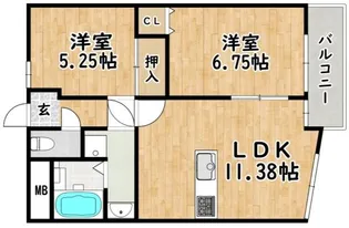大阪府大阪市平野区平野馬場2【マンション】の間取り