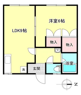 コーポタカA【2階】の間取り