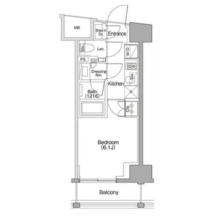 ザ・パークハビオSOHO代々木公園【6階】の間取り