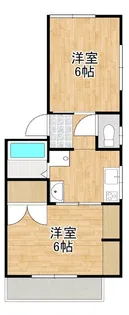 シティハイム住吉【2階】の間取り