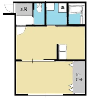 レジデンスコースト稲毛海岸【2階】の間取り