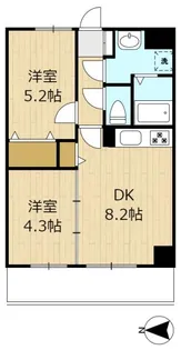 バイオレットヒルズ【4階】の間取り
