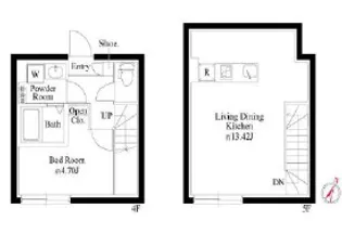 オプション坂下の間取り