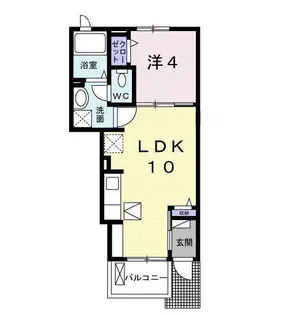 セレッソ花畑II【1階】の間取り