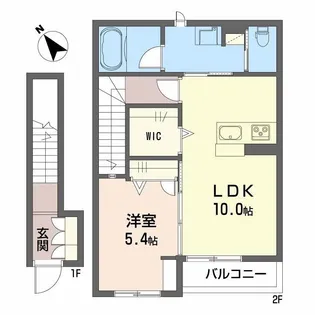 (仮称)シャーメゾンT【2階】の間取り