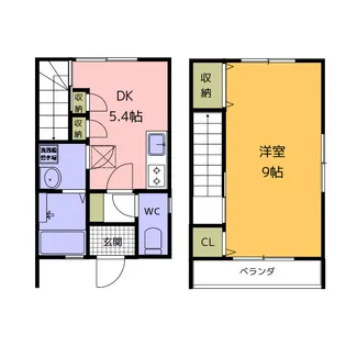 ヒルズ坂本Bの間取り