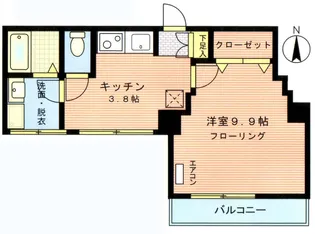 イーズファースト【5階】の間取り
