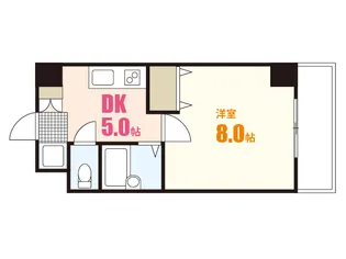 プーテゥジュール4番館【5階】の間取り