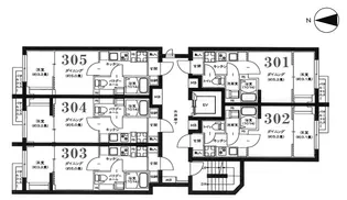 グローリオシェルト武蔵小杉II【3階】の間取り
